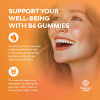 Potent Vitamin B6 Gummies for Adults - Vitamin B6 50mg Per Serving Gummy Vitamins for Women and Men for Immune Nerve and Mood Support - Vegan Kosher B6 Vitamins Gummies for Women and Men - 90 count