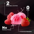 Creatine for Women, Creatine Monohydrate Gummies with Collagen, BCAA, L-Carnitine & Taurine, Strawberry Flavor, Energy Creatine Supplement for Muscle Strength, Energy Boost, Sugar Free, 120 Count
