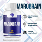 Marobrain Capsules, Official Marobrain Supplement Pills with All Natural Ingredients, Advanced Formula Brain Health Support Pills with Maximum Strength Premium Vitamins for Women & Men (60 Capsules)