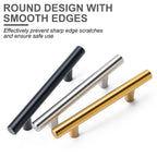 Aegero 15 Pack Cabinet Pulls Brushed Brass Stainless Cabinet Handles, for Kitchen and Bathroom Cabinets, 5 Inch Length, 3 Inch Hole Center