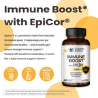Vitamin World EpiCor 500 mg, Immune Health Support, Gluten Free, Vegetarian, 60 Capsules
