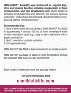 OMNi BiOTiC Balance Probiotic Immune Support - Bifidobacterium & Lactobacillus - Hypoallergenic - Immune Booster Supplement for Men and Women - Non-GMO (28 Daily Packets)