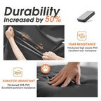 Air Mattress Full with Built in Pump,20'' Inflatable Mattress 2 Mins Self-Inflation/Deflation,Thicker Blow up Mattress Leak-Proof,Flocked Top Air Bed with Storage Bag for Home, Camping & Guests