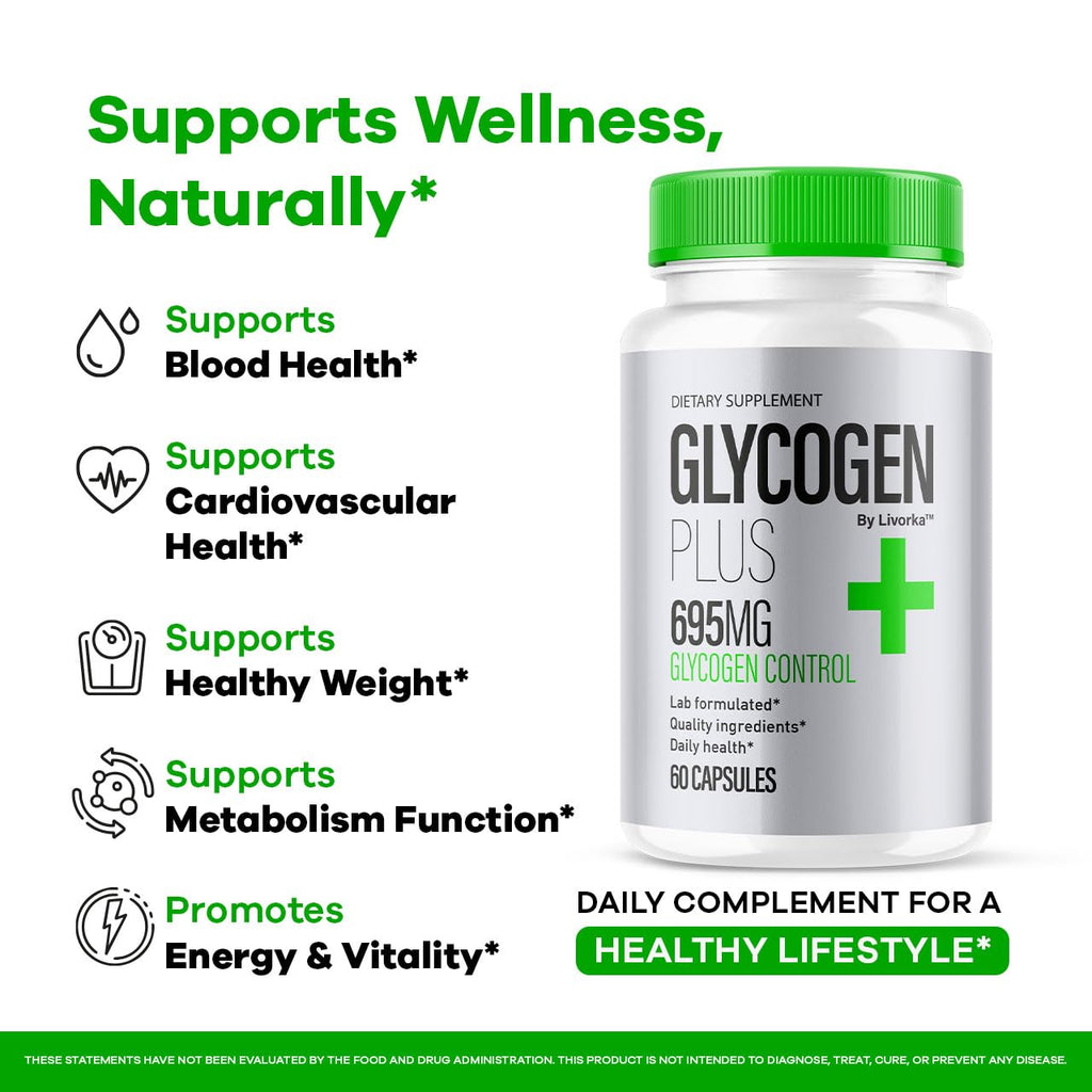 (3 Pack) Glycogen Plus Capsules - Official Advanced Glycogen Support Pills - Maximum Strength, All Natural Formula Vitamin for Overall Health & Wellness Reviews, 180 Capsules for 3 Months