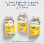Solaray Calcium Citrate with Vitamin D3 1000mg - Bone Strength and Healthy Teeth Support - Gentle Digestion Formula - Lab Verified, 60-Day Guarantee - 60 Servings, 240 Capsules