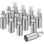 Racewill 12 Pack 1/8" NPTF Hydraulic Hose Fittings, 1/4" I.D. Hose x 1/8" NPTF Male with Protection Cover Hydraulic Hose End Crimp Fitting Kits