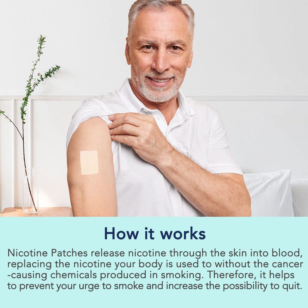 Stop Aid,Helping Quit Patch,Stop Patches,Step 1,30 Patches,21mg Delivered Over 24 Hours