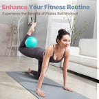 kisnbld Small Exercise Ball, 9 Inch Mini Pilates Ball, Anti Burst and Slip Resistant Mini Yoga Ball for Stability, Fitness, Physical Therapy, Stretching & Core Strength Workout at Home Gym & Office