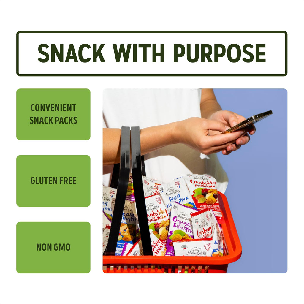 Nature's Garden Trail Mix Snack Pack 28.8oz (24x1.2oz), Individual Servings
