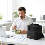 MIYCOO Lunch Bag & Lunch Box for Men Women, Double Deck & Leakproof