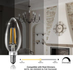 TJOY Candelabra LED Bulbs, E12 60W Equivalent Dimmable for Chandelier Light