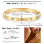 RIMRIVA Gold Bracelets for Women Trendy Love Bangle Bracelet Jewelry