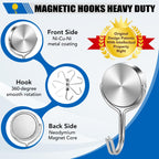 LOVIMAG Magnetic Hooks for Cruise Cabins Essentials 2026 Door Magnets 60LBS