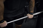 Lifting Wrist Straps For Weightlifting, Bodybuilding, Powerlifting, Strength Training, & Deadlifts - Padded Neoprene with 18" cotton (Black - No Padding)