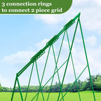 3 Packs Foldable Cucumber Trellis, 23.6" W x 54" H A-Frame Cucumber Cages for Garden, Plant Support for Raised Bed, Climbing Vegetables, Squash, Peas, Flowers