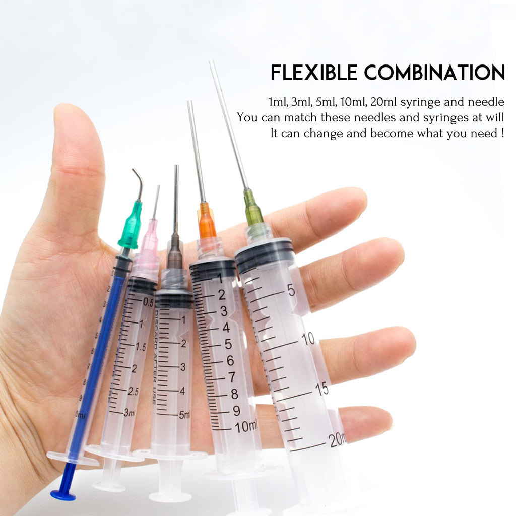 Glue Applicator Syringe with Blunt Tip Needle for Liquid, Ink, Oil, Perfume