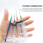 Glue Applicator Syringe with Blunt Tip Needle for Liquid, Ink, Oil, Perfume