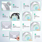 SUNLU Official Filament Dryer S2 Plus, 70℃ Max Temperature, Built-in Circulation Fan, 3D Printer Filament Storage Box Filament Dehydrator, Nylon TPU PLA PETG ABS 3D Printer Filament Dryer Box, White