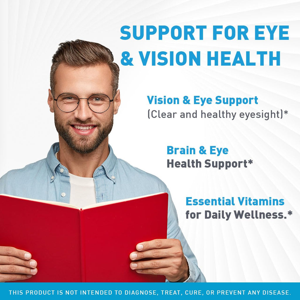 (3 Pack) RetiClear Capsules - Official Eye Health Support Pills, All Natural RetiClear Advanced Supplement Vitamins for Overall Wellness & Support Health Reviews, 180 Capsules for 3 Months
