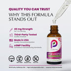 Spermidine Liquid Drops — 99.5% Pure | Double-Potency 40 mg | Cellular Renewal & Healthy Aging Support | Organic Peppermint Flavor | Pure Bioavailable Polyamine Supplement — 2 fl oz