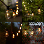 Konictom ST38 Edison Incandescent Replacement Light Bulbs, 7W 2200K Clear Glass C7 E12 Screw Base Bulbs, 23 Lumens, 10 Pack for Outdoor String Lights, Patio, Garden and Wedding Decor
