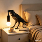 OVANUS Crow Lamp Gothic Decor, Raven Table Night Light with Adjustab