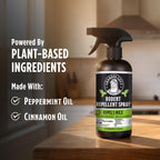 Grandpa Gus's Rodent Repellent Spray - Peppermint Oil Spray for Rodents & Mice - Plant-Based Mouse Deterrent for Cars, RVs, Garages & Indoor Spaces - Non-Staining Formula - 16 oz