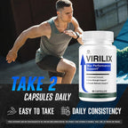 Virilix Capsules - Virilix Advanced Support Formula Pills All Natural Ingredients Maximum Strength, Daily Premium Vitamins for Overall Health & Wellness Reviews, 60 Capsules for 1 Month