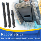 Alsoyixia 6Pcs Rubber Strips for 2025 E10 Automatic Pool Vacuum Cleaner, Pool Cleaner Bottom Brush Strips (2Set)