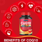 Quinovit CoQ10 300mg with PQQ & Shilajit - Powerful Antioxidant for Heart & Brain Health and Energy Production - High Absorption with Bioperine Coenzyme Q10 Supplements - 120 Capsules