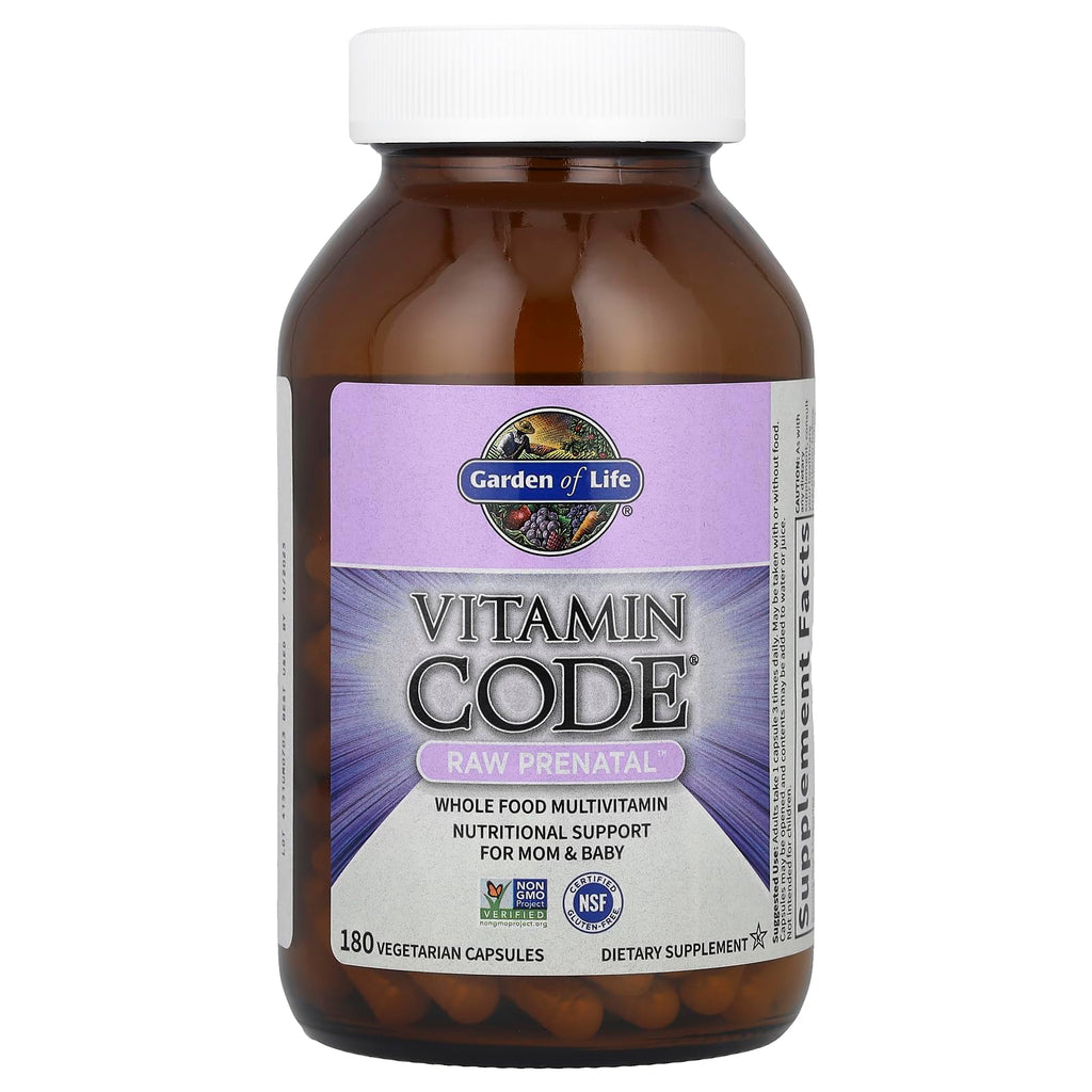 Garden of Life Vitamin Code®, RAW Prenatal™, 180 Vegetarian Capsules