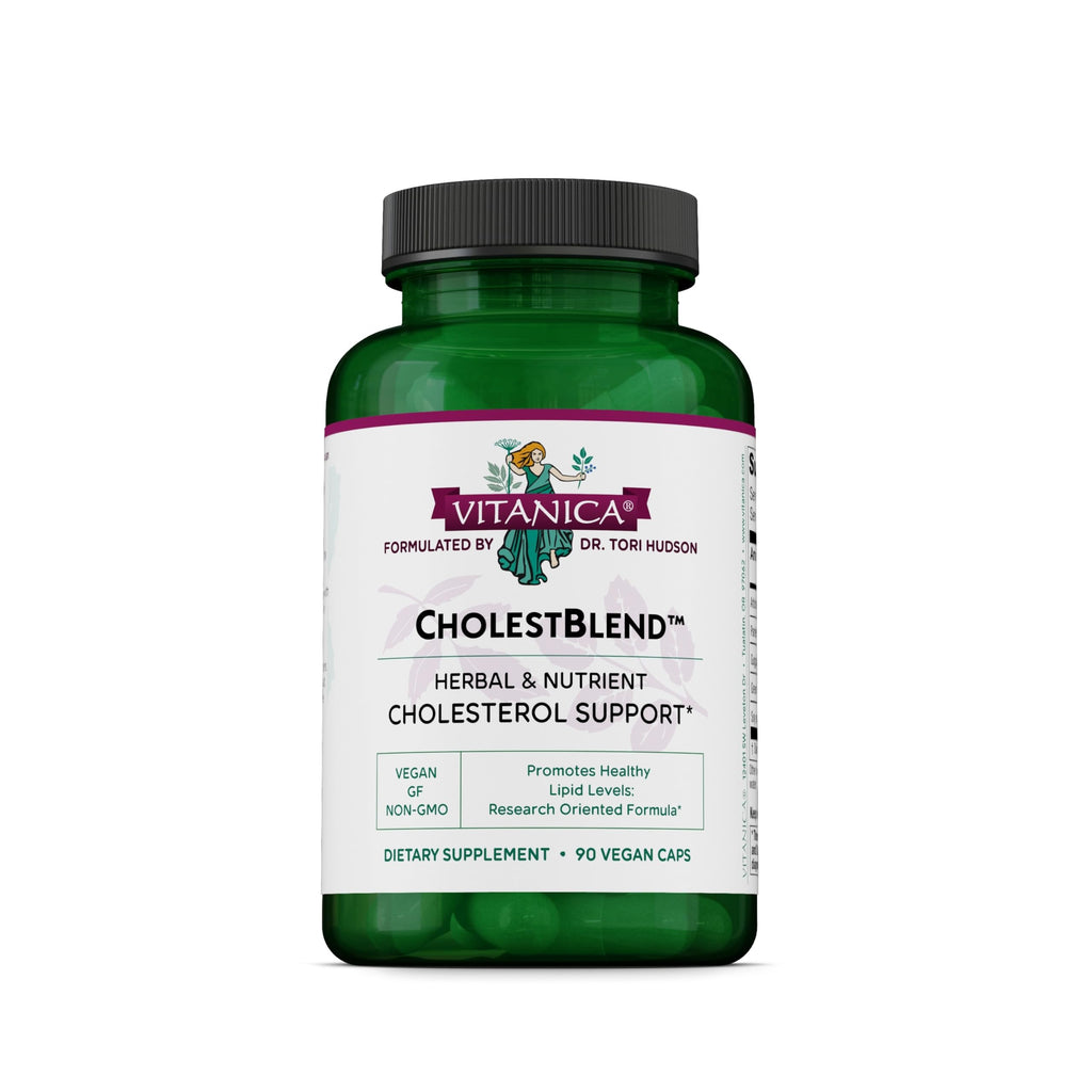 Vitanica CholestBlend - Supports Cholesterol Already in Healthy Range with Berberine, Red Yeast Rice, & Bergamot Orange - Vegan - 90 Capsules