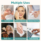 UNIMADE Face Towels, 200 Count Disposable Face Towelette for Washing Face, Skincare, Ultra Soft Facial Towel for Sensitive Skin, Lint-free Makeup Remover Dry Wipes - 4 Box