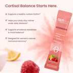 CalmRest Calm Magnesium Powder Calming Drink Mix Cortisol Supplement for Women with Ashwagandha, Saffron, L Theanine, Vitamin D3-Stress Relief & Relaxation Support, No Sugar, 30Ct, Raspberry Lemonade