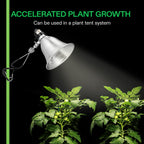VIVOSUN 2 Pack Clamp Lamp Light with Detachable 5.5 Inch Aluminum Reflector