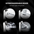 SonicScrubber Household Cleaning Brush Power Scrubber - Electric Spin Scrubber Brush for Home, Kitchen & Bathroom - Grout Cleaner & Removes Mould (Washing-Up System Spin Brush)