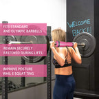 NEALFIT Barbell Pad Squat Pad for Squats���Squat Bar Pad���Great for Weightlifting,Lunges and Hip Thrusts���Foam Sponge Pad���Fit Standard and Olympic Bars Perfectly (Pink)
