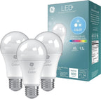GE LED+ Color Changing LED Light Bulbs with Remote, No App or Wi-Fi Required, A19 Bulbs (3 Pack)