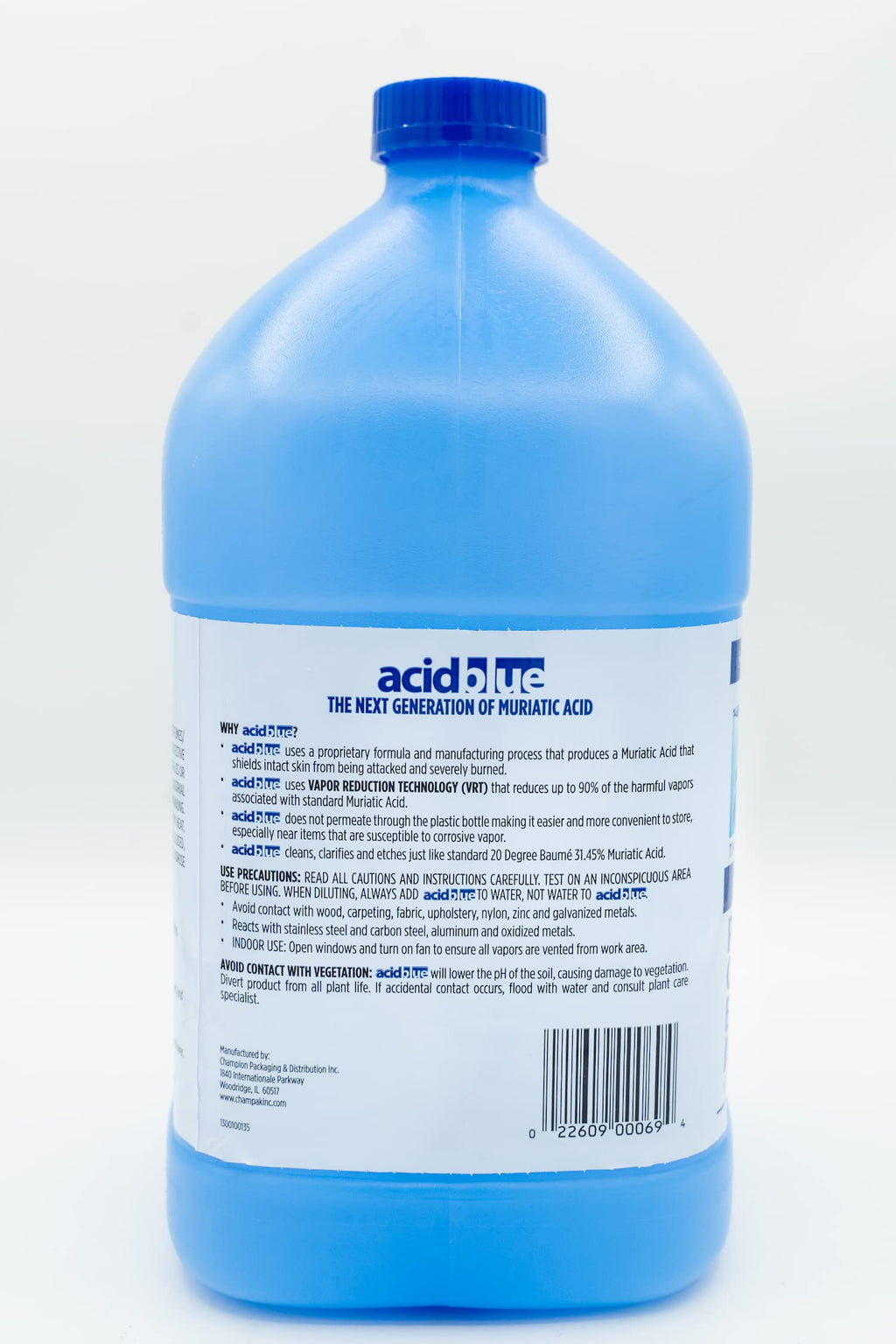 Pool Acid Blue CPDI Acid Blue Muriatic Acid Swimming Pool pH Reducer Balancer and ...