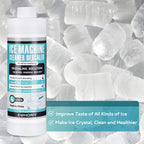 EUHOMY Ice Machine Cleaner Descaler, 32 Fl OZ Ice Maker Cleaner (8 Uses), Ideal Universal Descaling Solution for All Brands Ice Maker, Single Use Coffee and Espresso Machines (2 Bottles)