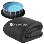 Poolvio 18-Foot Round Above Ground Pool Liner Pad, Geotextile Under Padding, Extends Liner Life, Puncture & Weed Barrier, Eco-Friendly Fabric