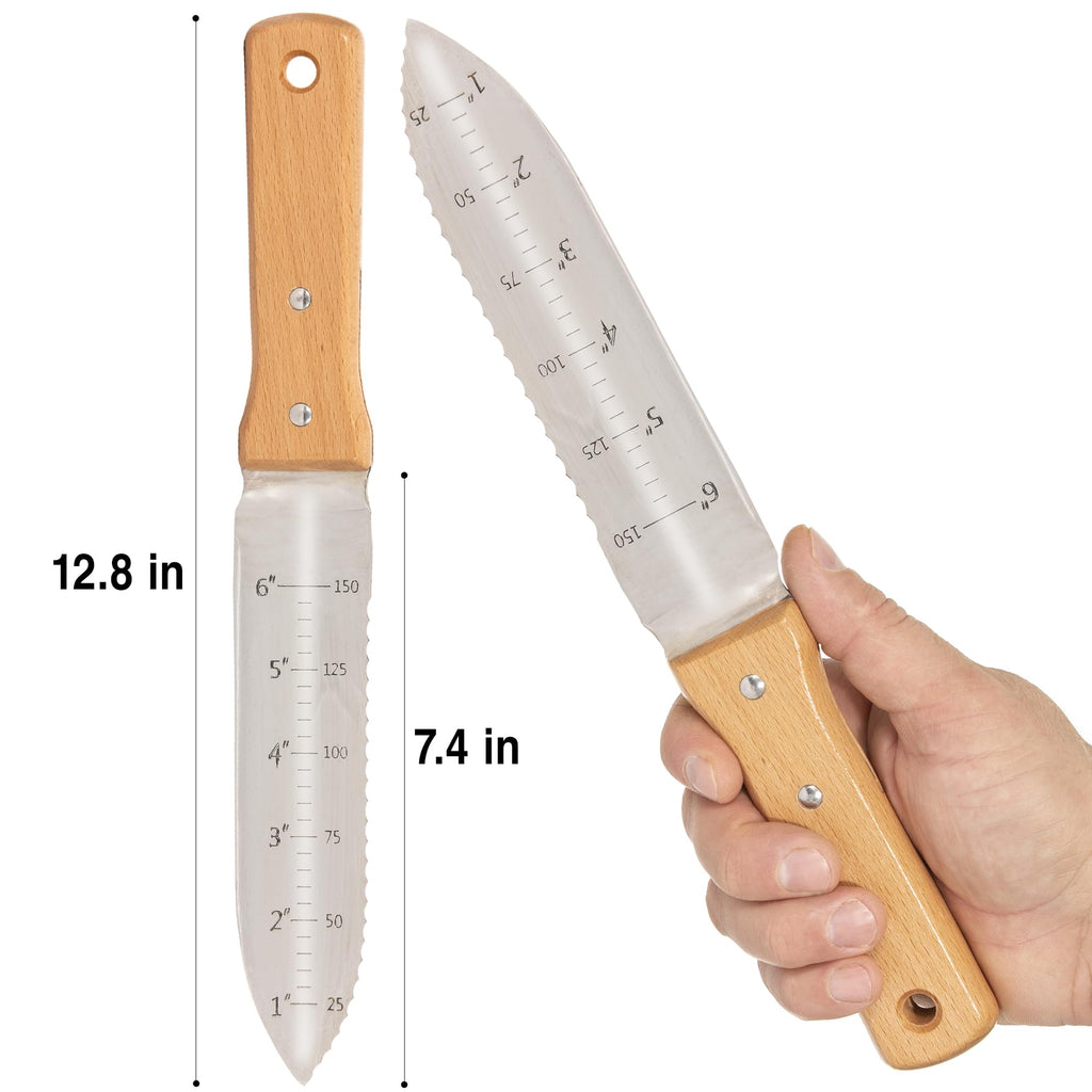 Grampa's Hori Hori Garden Knife with Sheath for Digging & Weeding
