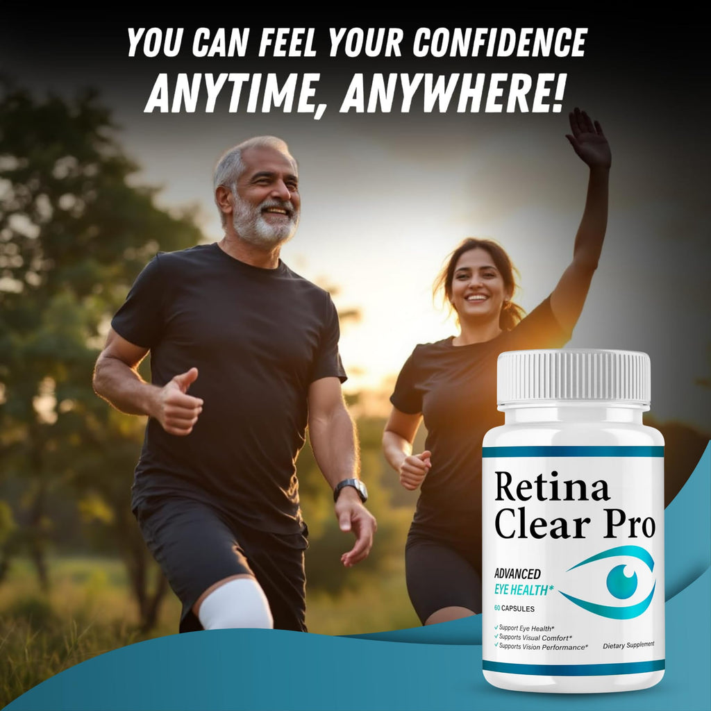 Original Retina Clear Pro Flow Advanced Pills Capsule, Advance Premium Formula, Natural Ingredients for Overall Health & Balanced Healthy Lifestyle | 60 Capsules Each Bottle (Pack of 3)