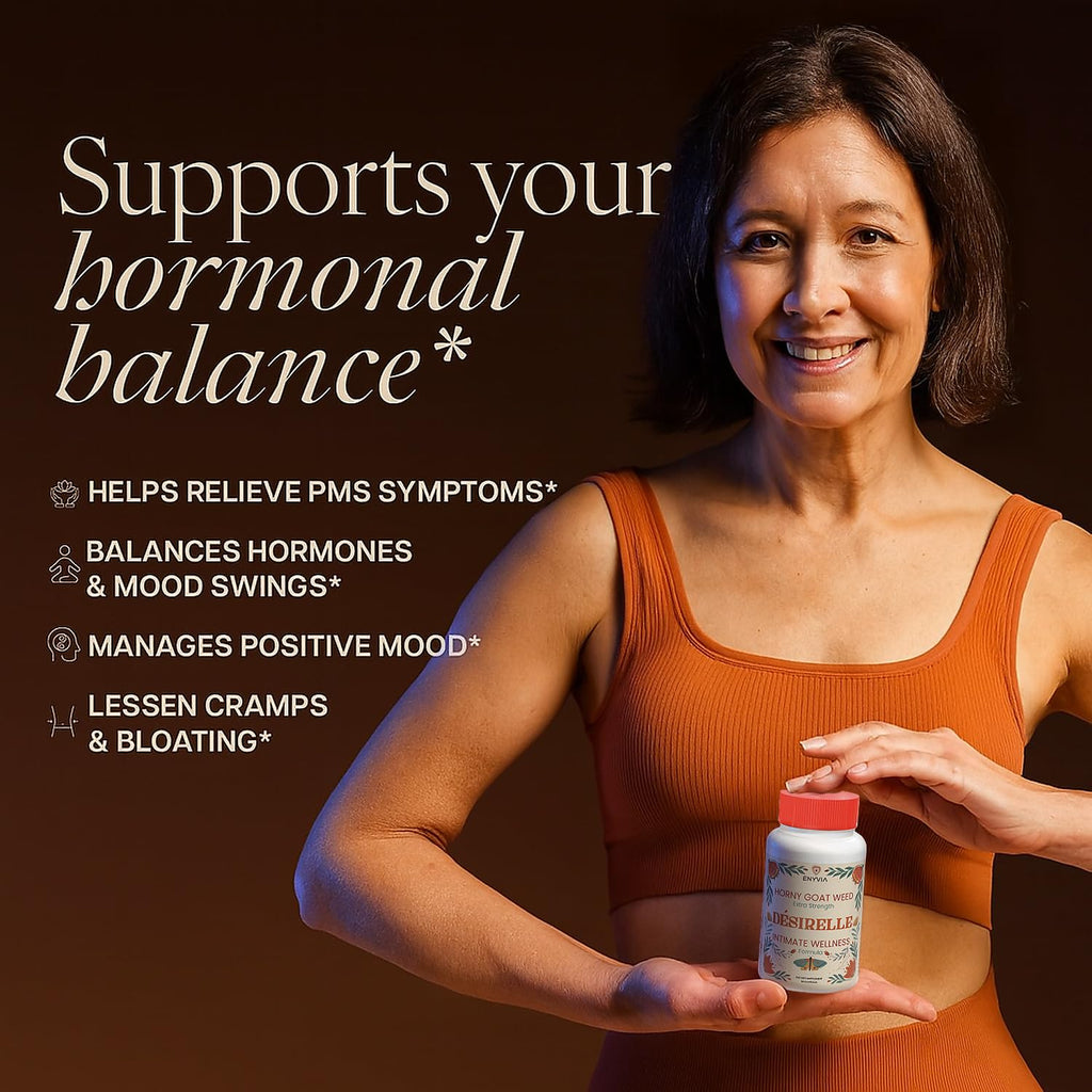 Enyvia Libido Booster for Women Fast Acting - Hormone Balance for Women with Hornygoatweed, Tribulus Terrestris and Maca Root, Enhancing Supplements for Couples 60ct, 30-Day Supply USA Tested