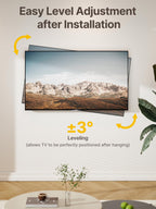 monTEK Full Motion TV Wall Mount Bracket for 23-65 Inch TVs up to 77 lb