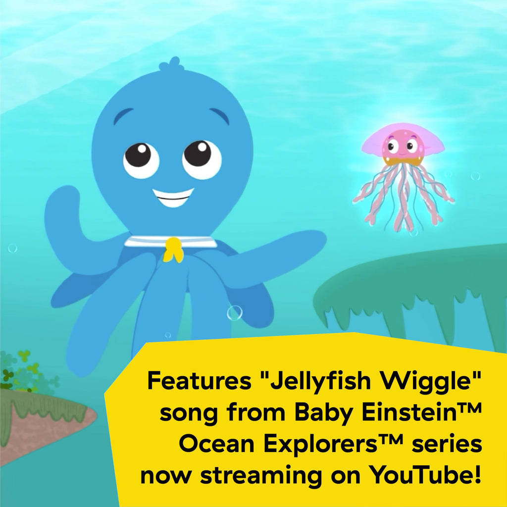 Baby Einstein Ocean Explorers Go Opus Go 4-in-1 Crawl & Chase Activity Learning Toy, Music and Lights, Ages 3 Months to 5 Years