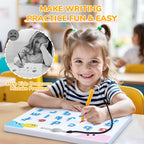 JoyCat Magnetic Letter Tracing Board, 2-in-1 Double-Sided ABC Magnets for Kids Ages 3-5, Uppercase & Lowercase Letter Writing Practice - Preschool Learning Toys, Road Trip Car Activities for Toddlers