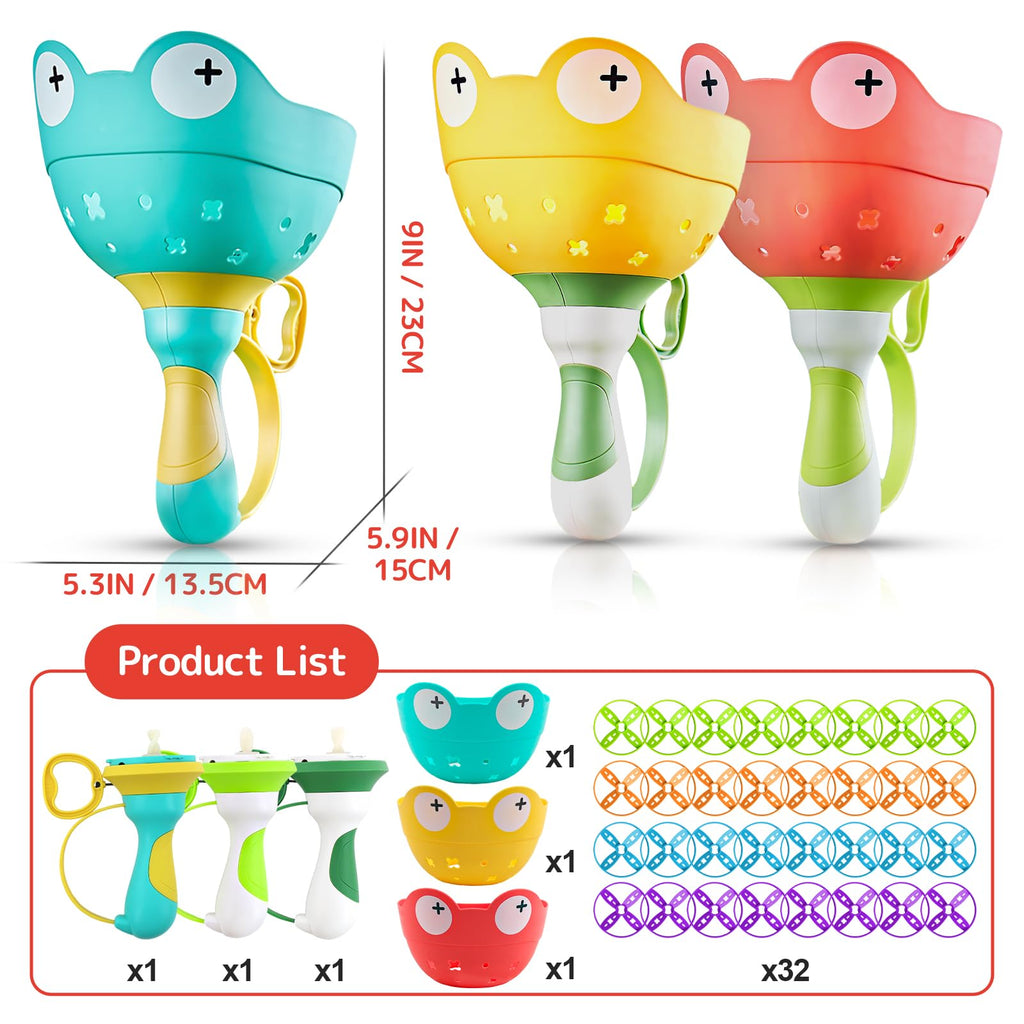 Outside Toys for Kids Ages 4-8 - Manual Capture Catching Game with 32 Discs