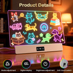 TAEMVV 16" LED Drawing Board for Kids Birthday Gift for Girls 1 Pack, White