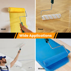 YiBaiBrush Paint Roller Covers, 12 Pack, 9 Inch Microfiber Paint Roller, 3/8" Nap Covers for Paint Roller Frame, Rollers for Painting, House Painting Supplies for Painting Walls